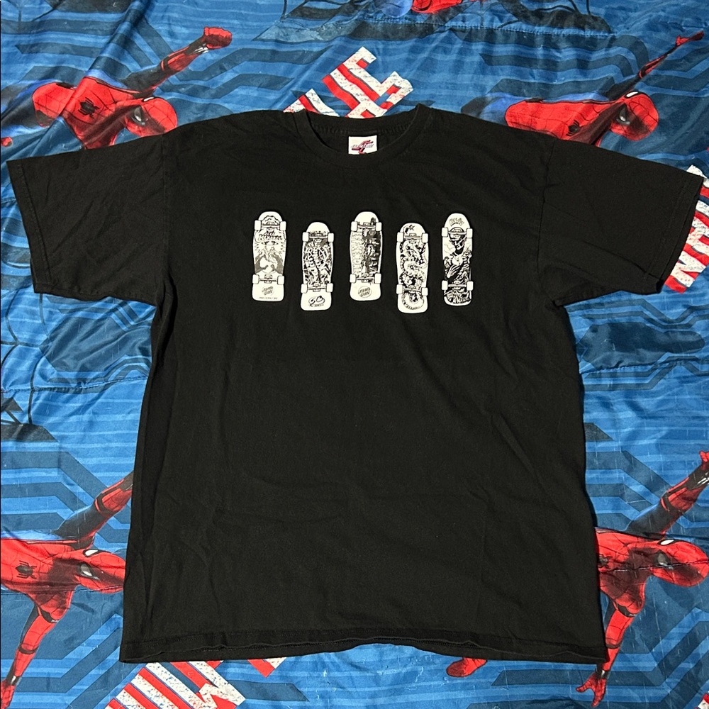 SANTA CRUZ Jeff Kendall Skateboards Graphic Tee Shirt